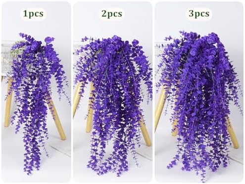 RECUTMS Artificial Hanging Plants Fake Monkey Faux Draping Greenery Vines - Image 3