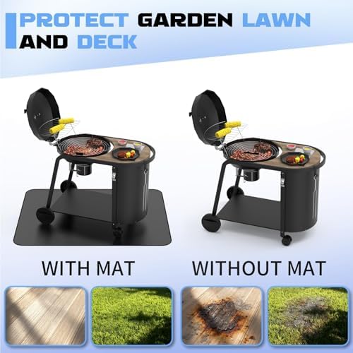 65 x 48 Grill Mat for Outdoor Grill, 32 mil Fire Resistant BBQ Pad - Image 5