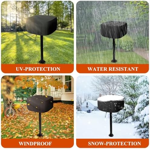Heavy Duty 600D Park Style Grill Cover, Waterproof Outdoor BBQ Cover for Rectangular Table Top Grills, Upgraded Rip-Proof Oxford Fabric with Seam Tape (Fits up to 24.4"x23.6"x19.7") - Image 6