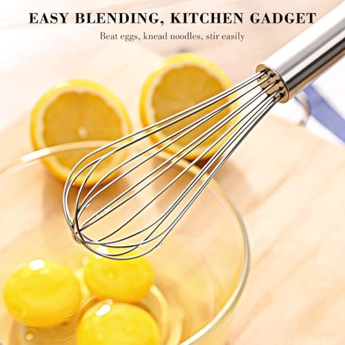 NileHome 1-Pack Stainless Steel Whisk,Kitchen Utensils for Cooking - Image 4