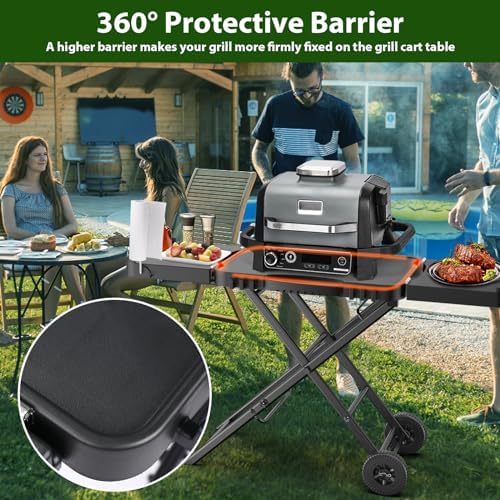 51" Grill Table Stand with Wheels for Ninja Woodfire - Image 6