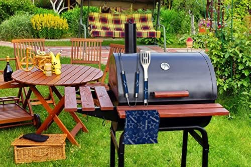NORTHWEST NFL 3 Piece Team Color and Logo BBQ Grill Set: Spatula, Tongs, and Towel - Image 3