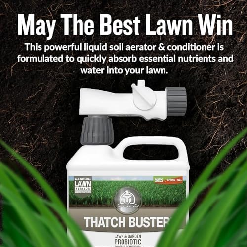 Turf Titan Thatch Buster Liquid Lawn Aerator and Dethatcher (32 oz) with Hose End Sprayer – Liquid Soil Loosener for Compacted & Clay Lawns – Improves Drainage & Root Growth – Covers 6,000 Sq Ft - Image 3