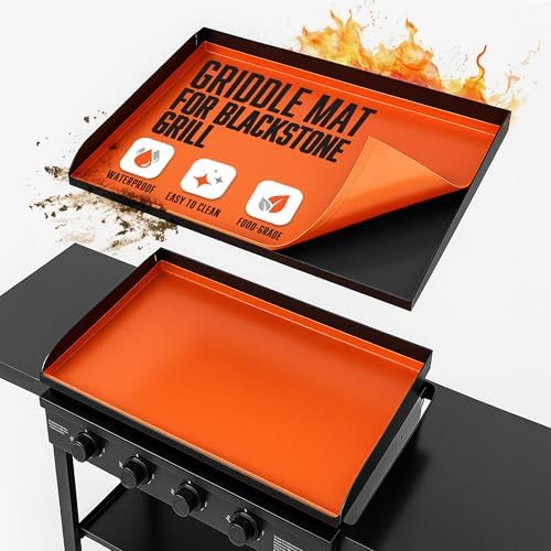 17" Silicone Griddle Mat for Blackstone, Heavy Duty Food Grade Silicone Griddle Cover, BBQ Shield Against Rust, Grease & Dirt, All-Season Protection by Unknown