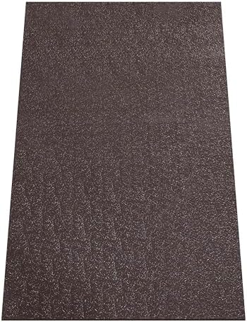 Rhino Hide Embossed Grill Guard Mat - Heat Resistant Outdoor Grill Floor Mat for Patio, Deck & Garage Surface Protection - Rectangle, Brown (36”x60”) by RancoIndustriesInc