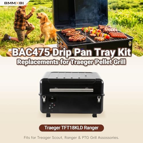 BAC475 Drip Pan Tray Kit for Traeger Scout & Ranger Pellet Grills - Image 3