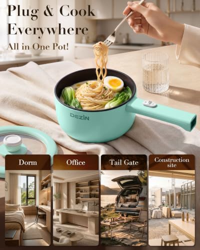 Dezin 2L Hot Pot Electric, Non-Stick Electric Pan, 700W Adjustable Power - Image 4