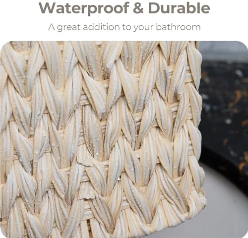 GRANNY SAYS Wicker Baskets for Organizing, Shallow Storage Bins, 2-Pack - Image 3