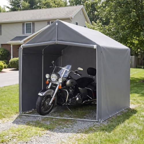 HOTEAGLE Outdoor Storage, Portable ShedTent Garage 8 x 6 ft by MoreThanFireALifestyle