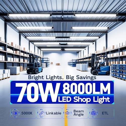 hykolity 4FT 70W LED Shop Light Linkable, 8000lm(300w Equivalent) - Image 2