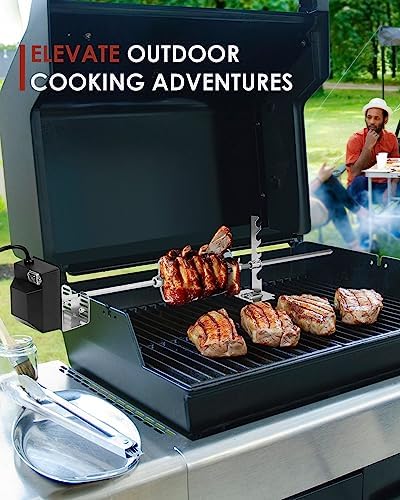 Rotisserie Grill Kit, Automatic Rotating BBQ, UL Certificated - Image 2