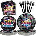 96Pcs Vintage 30th Birthday Party Decorations,Serve 24 by Greencian