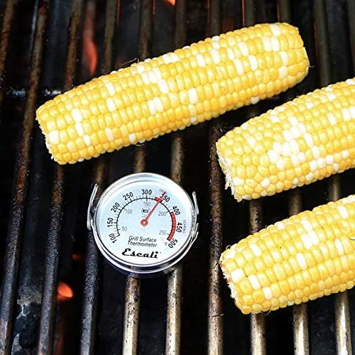 Escali AHG1 Stainless Steel Direct Grill Surface Thermometer, Searing Temperature Zones 100-500F Degree Range NSF Certified - Image 4