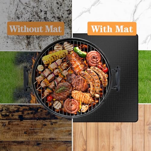 76X48in Grill Mats for Outdoor Grill,Fits Most Grills, Smokers, Griddles and Outdoor Charcoal, Flat Top,Deck and Patio Protector - Image 5