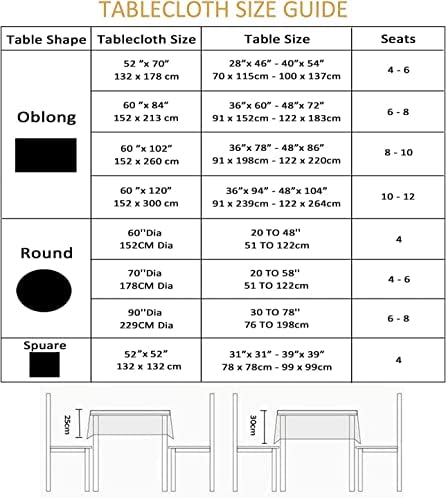 EHouseHome Outdoor Indoor 70inch Round Tablecloth with Umbrella Hole and Zipper, Waterproof Zippered Patio Table Cloths, Spring/Summer Table Covers for Backyard Circular Table/BBQs/Picnic - Image 7