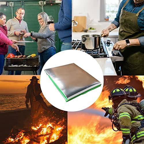 Fire Pit Mat Square, 39" Barbecue Mat for Under Grill, Heat-Resistant Fireproof Mat for Outdoor Smoking and Camping, Protect The Deck, Patio, Lawn from Exploding Embers - Image 3