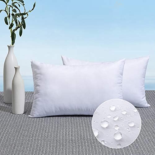 MIULEE Pack of 2 12x24 Inch Outdoor Pillow Inserts by MIULEE