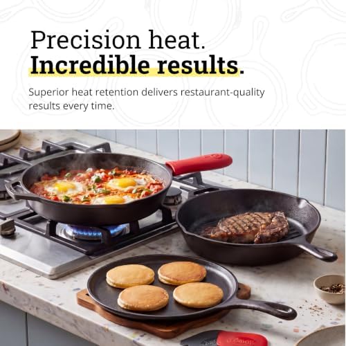 Lodge Cast Iron 7-Piece Set, PFAS-Free Pre-Seasoned Kitchen Essentials - Image 5