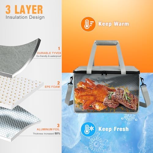 BBQ Blanket for Resting Meat,Reusable BBQ Resting Bag for Meat,Meat Brisket Resting Bag,Meat Blanket for Resting Large Barbecue Resting Blanket for Outdoor Smoker and Grilling - Image 2