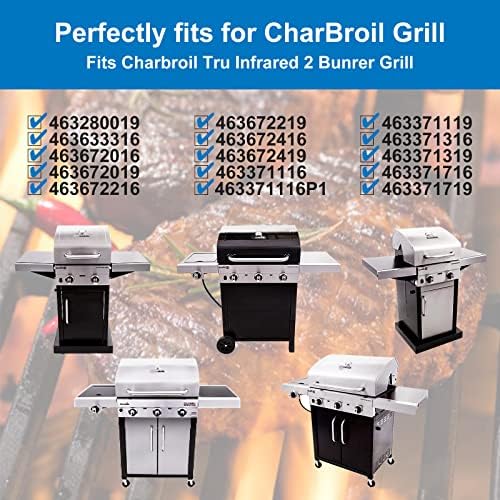 G460-0500-W1 Grill Grates for Char-Broil TRU-Infrared 2-Burner 463633316 - Image 2