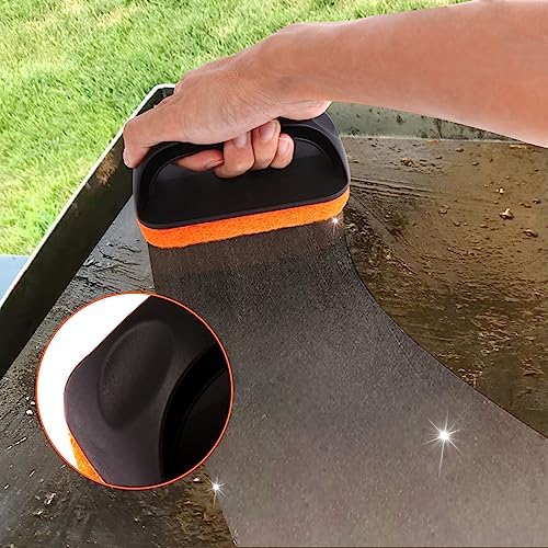 Upgraded Griddle Cleaning Kit for Blackstone 18 Pieces Flat Top Grill Accessories Cleaner Tool Set with Scraper, Heat-Resistant Silicone Spatula Mat with Hanger, Grill Brick, Scouring Pads - Image 4