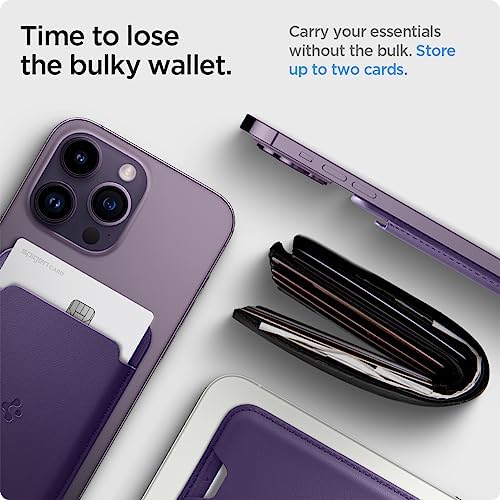 Spigen for MagSafe Wallet, Holds 2 Cards, Strong Magnet, Valentinus MagFit - Image 5