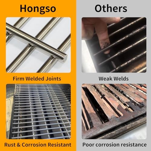 Hongso 7528 304 Stainless Steel Grill Grates for Weber Genesis 300 310 330 - Image 5