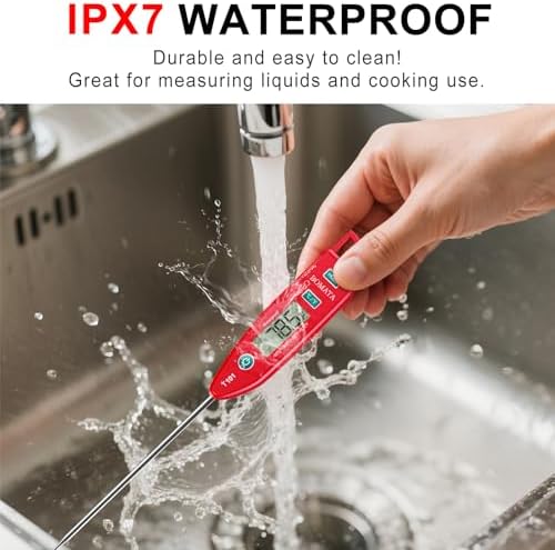 BOMATA Digital Water Thermometer for Liquid, Meat, Cooking, IPX7 Waterproof - Image 2