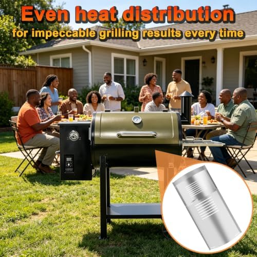 Flame Broiler Slide Cover & Bottom Kit for Pit Boss 1000 SER Smoker Pellet Grills Pit Boss 1000NC Nascar Edition,Austin XL Replacement Parts PB1000XL PB1000SC1 PB1000SC2,Rancher XL PB1000R10 Accessory - Image 2