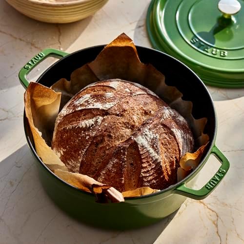 Staub Cast Iron Round Dutch Oven, Made in France, 5.5-qt, Pistachio - Image 2