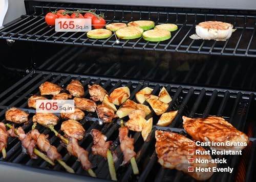 Monument Grills 4 Burner Propane Gas Grill, Stainless Steel Outdoor Patio Barbecue Grill, with Broil Zone Fast Heating, Knob Control, and Easy Cleanup, M410MBZ - Image 5