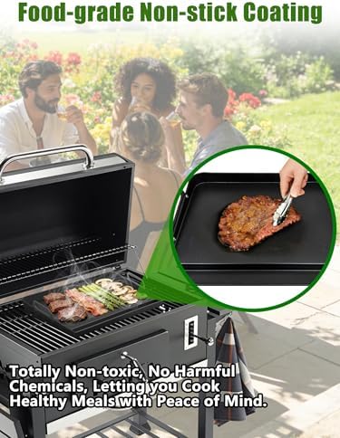 Upgraded Portable Steel Griddle for Gas Grill, Non-Stick Coating, Non-Toxic - Image 6