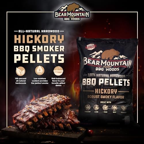 Bear Mountain Hickory Wood Pellets for Smoker and Grill, 20lb Bag, 2-Pack - Image 3