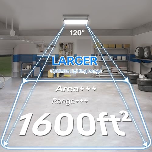 150W LED Shop Light, 18000LM 6000K Daylight White, Waterproof Garage Lights - Image 3