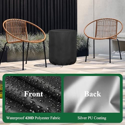 Patio Cool Bar Table Cover for Outdoor Cooler Side Table Cover-18.5D x 20H - Image 4