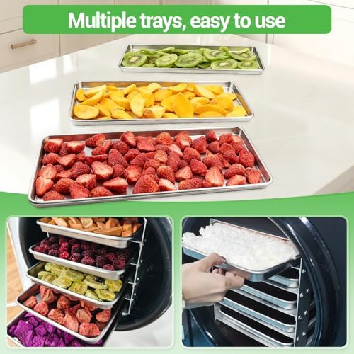 Metal Trays for Harvest Right Freeze Dryer, Large Freeze Dryer Trays Set of 2, Easy to Demold, Corrosion-resistant, Compatible with Harvest Right Large Trays, 2-year warranty - Image 6