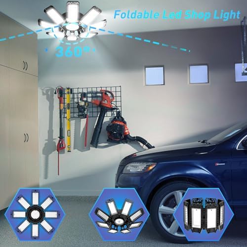 ISKYDRAW Garage Lights 2 Pack - 240W 24000LM Garage Lights Ceiling LED - Image 3