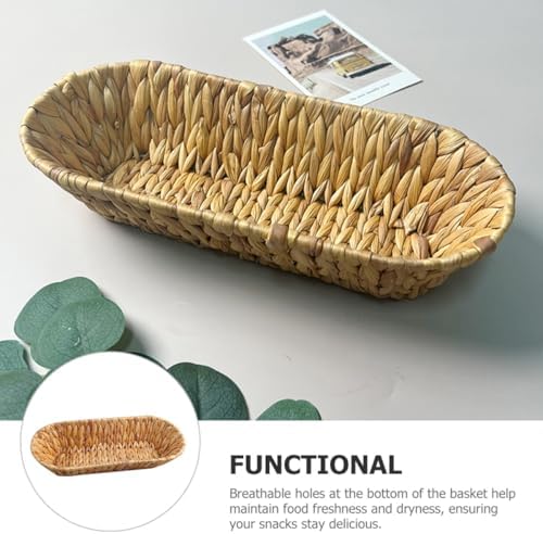 Rustic Woven Storage Serving Basket for Snacks and Cutlery - Image 4