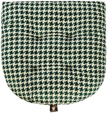 Outdoor Patio Cushion, Rocking Chair Cushion, Tufted Pads, Set of Upper and Lower with Ties Pack of 2 (2 Sets) - Back 20"×17", Seat 17"×17" (Green Houndstooth) - Image 3