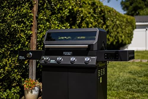 Monument Grills Denali Series, Denali 425 4-Burner Liquid Propane Gas Smart BBQ Grill Stainless Steel with BBQ Cover (2 items) - Image 2