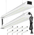 Bright Led Shop Lights 4FT| Hanging Or Surface Mount| 60W 9000LM 5000K by ELEKICO