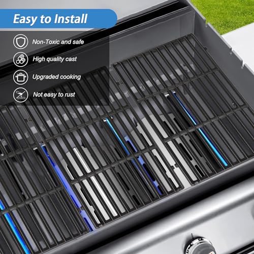 Grill Grates for Weber Genesis II - GS4 Cooking Grate Replacements for Weber 66089 66097, Cast Iron, 18.75" - Image 4