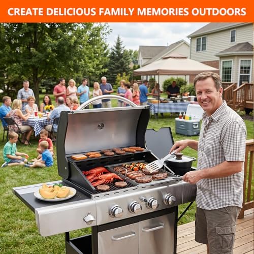 Half-Size Stainless Steel Flat Top Griddle Insert for Captiva Designs GR001 - Image 7