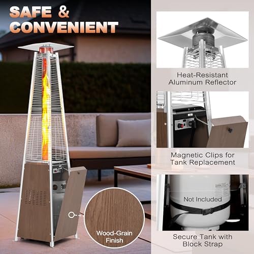 Nuu Garden Outdoor Pyramid Propane Gas Patio Heater 48,000 BTU - Image 7