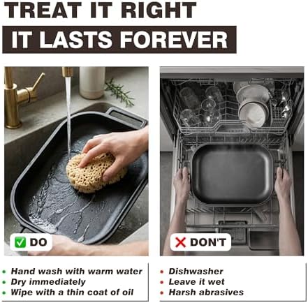 KUHA Cast Iron Bread Oven with Lid, Oval Dutch Oven for Sourdough Baking - Image 6