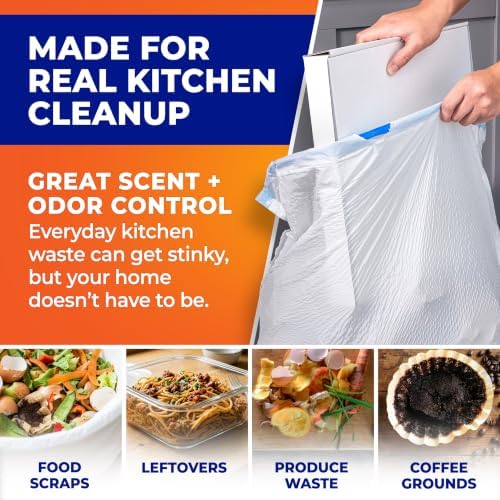 Hefty Ultra Strong Signature Scents 13G Trash Bags, Citrus Spritz, 80ct - Image 5