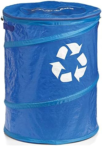 Coghlan's Pop-Up Lightweight Recycle Can – Collapsible Waste Bin for Camping, Travel, and Outdoor Use – Durable, Portable, and Space-Saving – 29.5 Gallon by Coghlans