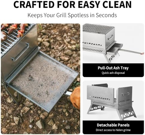 Naturehike 2-in-1 Stove & Grill, Foldable, IGT Table Compatible - Image 5