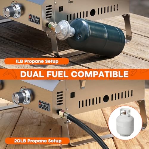 ONLYFIRE GRILLS Tabletop Gas Griddle 3 Burners, Propane Gas Stove, GS309 - Image 4