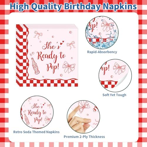 121PCS She's Ready to Pop Baby Shower Decorations for 24 Guests - Image 5
